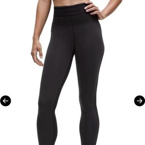 Lululemon Athletica Black leggings with logo